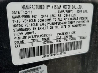 2012 Infiniti M with VIN JN1BY1AP8CM335333, listed as a Copart auction lot 56885145 with 190,552 mi miles and Salvage title. Bid and sale history available at DreamBid. Image 12.