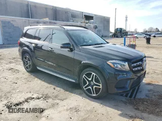 2018 Mercedes-Benz GLS 550 with VIN 4JGDF7DE1JB092087, listed as a Copart auction lot 44409285 with 102,280 mi miles and Salvage title. Bid and sale history available at DreamBid. Image 4.