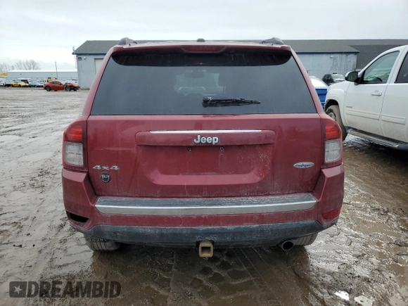 2017 Jeep Compass High Altitude with VIN 1C4NJDEB9HD170222, listed as a Copart auction lot 46643865 with 121,338 mi miles and Clean Title. Bid and sale history available at DreamBid. Image 6.