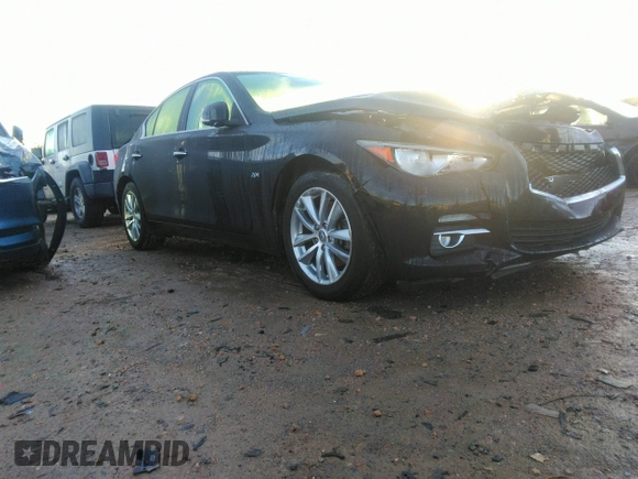 2016 Infiniti Q50 2.0t Premium with VIN JN1CV7AR5GM253535, listed as a IAAI auction lot 41198042 with 53,313 mi miles. Bid and sale history available at carsss.com. Image 1.