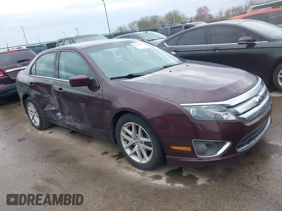 2012 Ford Fusion SEL with VIN 3FAHP0JA7CR356526, listed as a IAAI auction lot 42040375 with 206,818 mi miles. Bid and sale history available at carsss.com. Image 1.