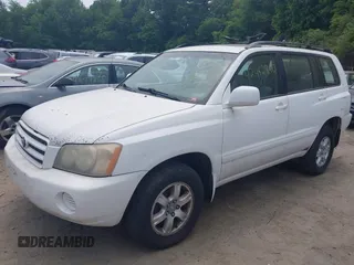 2001 Toyota Highlander with VIN JTEGF21A810003807, listed as a IAAI auction lot 42442802 with 262,339 mi miles and . Bid and sale history available at DreamBid. Image 2.