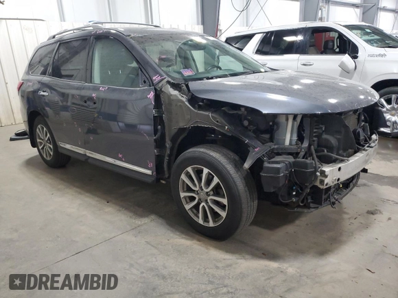 2013 Nissan Pathfinder SL with VIN 5N1AR2MM2DC606001, listed as a Copart auction lot 51167055 with 159,366 mi miles and Salvage Title. Bid and sale history available at carsss.com. Image 4.