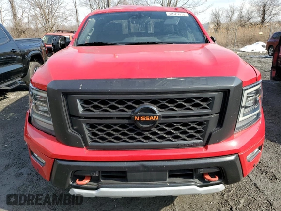 2021 Nissan Titan Pro-4X with VIN 1N6AA1ED1MN511189, listed as a Copart auction lot 46675015 with 51,162 mi miles and Non repairable. Bid and sale history available at DreamBid. Image 5.