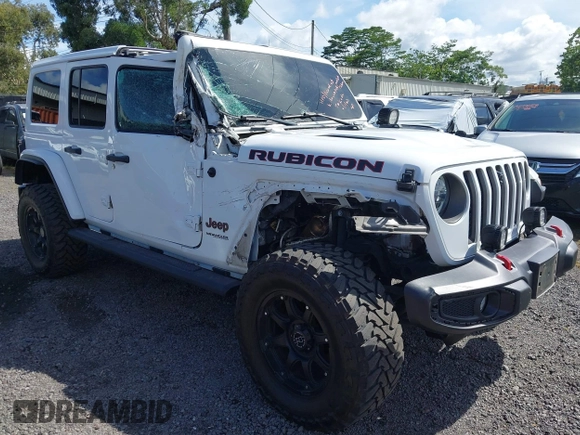 2022 Jeep Wrangler Unlimited Rubicon with VIN 1C4HJXFG8NW130156, listed as a IAAI auction lot 42004630 with 129,313 mi miles and . Bid and sale history available at DreamBid. Image 6.