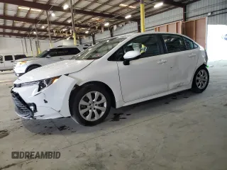 2024 Toyota Corolla LE with VIN 5YFB4MDE6RP111715, listed as a Copart auction lot 46577295 with 25,581 mi miles and Non Repairable. Bid and sale history available at carsss.com. Image 1.