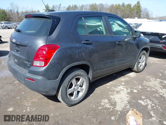 2016 Chevrolet Trax LS with VIN 3GNCJNSB1GL157935, listed as a IAAI auction lot 41807098 with 122,228 mi miles. Bid and sale history available at carsss.com. Image 4.