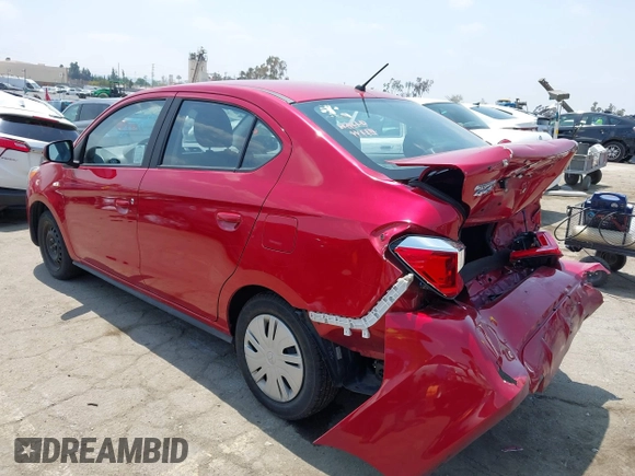 2023 Mitsubishi Mirage ES with VIN ML32FUFJ1PHF06114, listed as a IAAI auction lot 42164974 with 25,281 mi miles and . Bid and sale history available at DreamBid. Image 3.