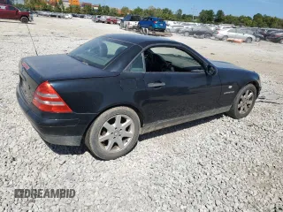 1999 Mercedes-Benz SLK-Class with VIN WDBKK47F8XF124253, listed as a Copart auction lot 70414014 with 0 mi miles and Salvage Title. Bid and sale history available at carsss.com. Image 3.