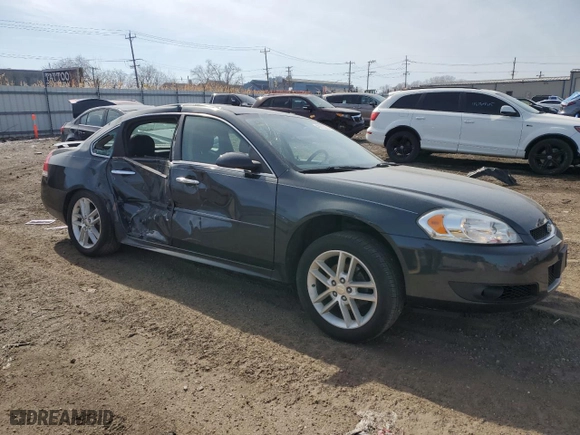 2014 Chevrolet Impala Limited LTZ with VIN 2G1WC5E33E1181536, listed as a Copart auction lot 48813325 with 156,690 mi miles and Salvage Title. Bid and sale history available at carsss.com. Image 4.