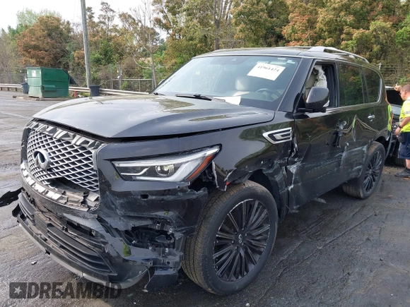 2019 Infiniti QX80 LUXE with VIN JN8AZ2NE7K9238439, listed as a IAAI auction lot 41961424 with Not Provided miles. Bid and sale history available at carsss.com. Image 17.