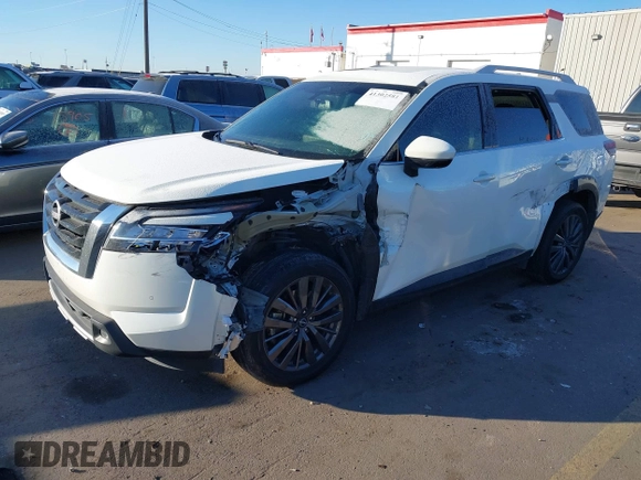2022 Nissan Pathfinder SL с VIN 5N1DR3CD1NC253109, выставлен на аукционе IAAI как лот 41302581 с пробегом 32 278 миль миль и . История ставок и продаж доступна на DreamBid. Изображение 2.