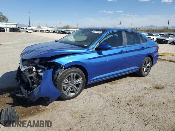 2024 Volkswagen Jetta SE with VIN 3VW7M7BU2RM067475, listed as a Copart auction lot 50451495 with 4,909 mi miles and Salvage title. Bid and sale history available at DreamBid. Image 1.