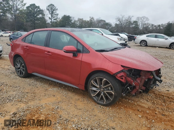 2021 Toyota Corolla SE with VIN 5YFS4MCE6MP091234, listed as a Copart auction lot 48136325 with 36,827 mi miles and Salvage Title. Bid and sale history available at carsss.com. Image 4.