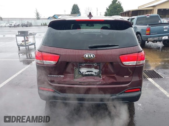 2018 Kia Sorento LX with VIN 5XYPG4A34JG347093, listed as a IAAI auction lot 41809115 with 106,494 mi miles. Bid and sale history available at carsss.com. Image 16.