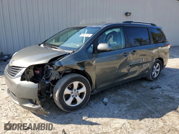 2011 Toyota Sienna LE AAS with VIN 5TDKK3DC2BS013633, listed as a Copart auction lot 88878725 with 279,557 mi miles and Salvage Title. Bid and sale history available at carsss.com. Image 1.