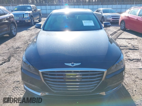 2018 Genesis G80 3.8L with VIN KMHGN4JE5JU245545, listed as a IAAI auction lot 41413528 with 65,707 mi miles. Bid and sale history available at carsss.com. Image 13.