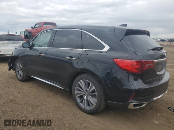 2018 Acura MDX Technology with VIN 5J8YD4H51JL001576, listed as a Copart auction lot 57646995 with 98,295 mi miles and Salvage title. Bid and sale history available at DreamBid. Image 2.