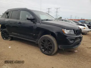 2014 Jeep Compass Altitude with VIN 1C4NJCBA8ED730183, listed as a Copart auction lot 73128034 with 76,993 mi miles and Salvage Title. Bid and sale history available at carsss.com. Image 4.
