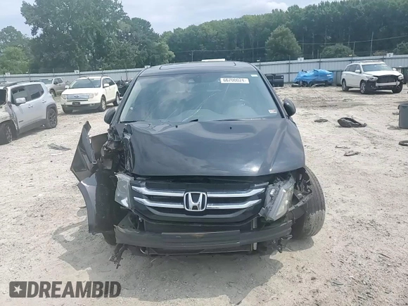 2014 Honda Odyssey EX-L with VIN 5FNRL5H68EB098207, listed as a Copart auction lot 66700024 with 161,701 mi miles and Salvage Title. Bid and sale history available at DreamBid. Image 12.