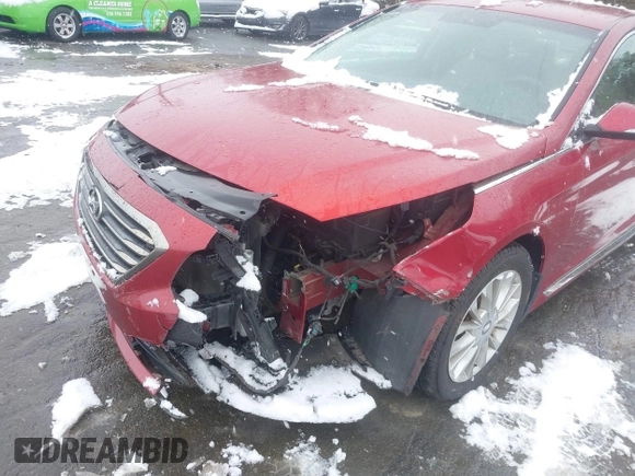 2015 Hyundai Sonata Limited with VIN 5NPE34AF2FH162716, listed as a IAAI auction lot 41622188 with 108,335 mi miles and . Bid and sale history available at carsss.com. Image 6.