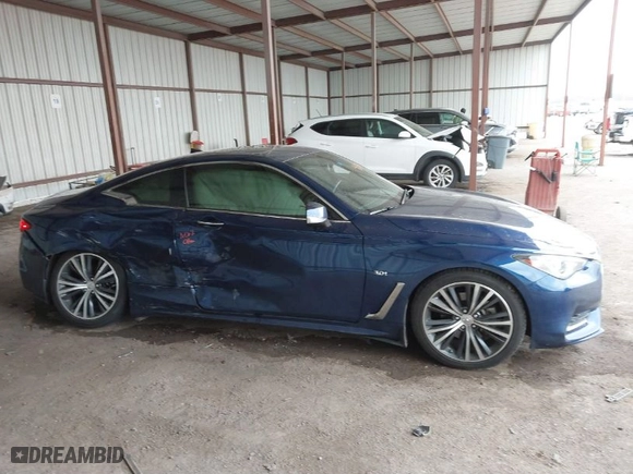 2018 Infiniti Q60 3.0t LUXE with VIN JN1EV7EK0JM340059, listed as a IAAI auction lot 41165109 with 50,751 mi miles. Bid and sale history available at carsss.com. Image 13.
