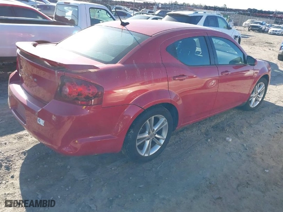 2011 Dodge Avenger Heat with VIN 1B3BD1FG7BN585061, listed as a IAAI auction lot 41857988 with 169,852 mi miles. Bid and sale history available at carsss.com. Image 4.