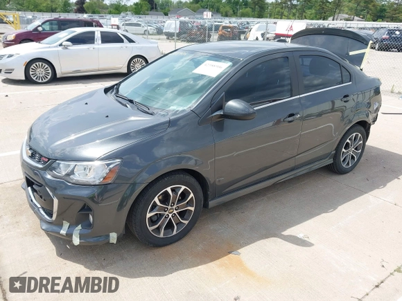 2017 Chevrolet Sonic LT with VIN 1G1JD5SG0H4165723, listed as a IAAI auction lot 42388906 with 73,850 mi miles and . Bid and sale history available at DreamBid. Image 2.
