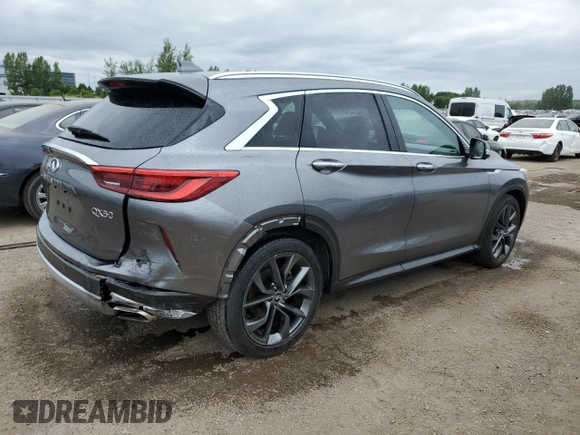 2019 Infiniti QX50 Luxe с VIN 3PCAJ5M3XKF111713, выставлен на аукционе Copart как лот 63774515 с пробегом 73 343 миль миль и Чистый • Clean title. История ставок и продаж доступна на DreamBid. Изображение 3.