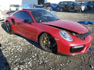 2018 Porsche 911 Turbo with VIN WP0AD2A9XJS156456, listed as a Copart auction lot 80754363 with 12,707 mi miles and Salvage Title. Bid and sale history available at carsss.com. Image 4.