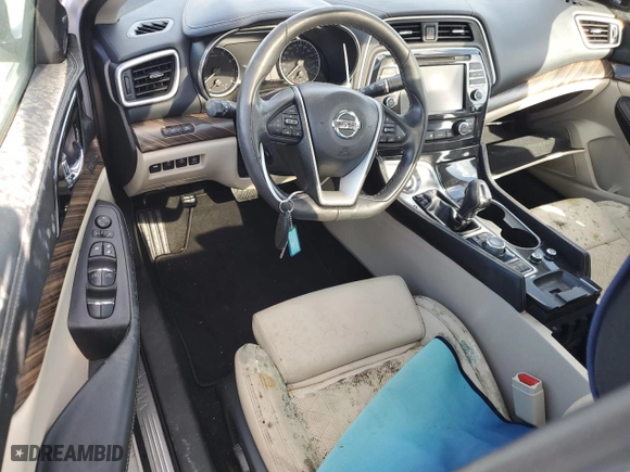 2017 Nissan Maxima SR with VIN 1N4AA6AP4HC454686, listed as a Copart auction lot 75138554 with 0 mi miles and Salvage Title. Bid and sale history available at carsss.com. Image 8.