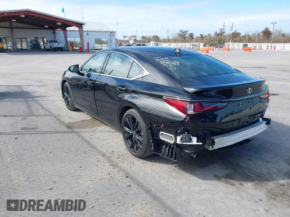 2023 Lexus ES with VIN 58AJZ1B10PU158450, listed as a IAAI auction lot 41345571 with 6,383 mi miles. Bid and sale history available at carsss.com. Image 3.