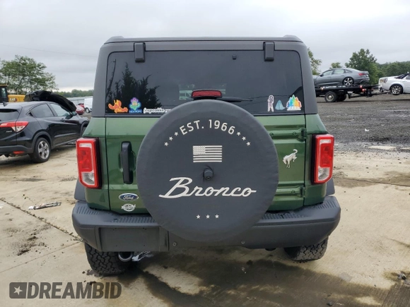 2022 Ford Bronco with VIN 1FMEE5BP3NLA74612, listed as a Copart auction lot 67921603 with 28,407 mi miles. Bid and sale history available at carsss.com. Image 6.