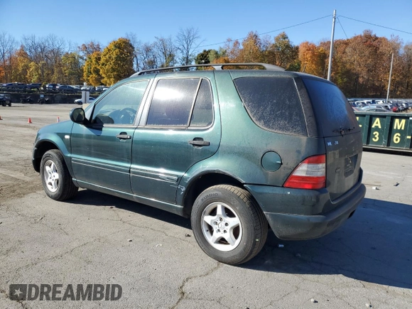 2001 Mercedes-Benz M-Class with VIN 4JGAB54E21A257928, listed as a Copart auction lot 77789424 with 98,228 mi miles and Clean Title. Bid and sale history available at carsss.com. Image 2.