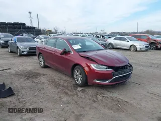 2015 Chrysler 200 Limited with VIN 1C3CCCAB5FN724790, listed as a IAAI auction lot 41602194 with 93,708 mi miles. Bid and sale history available at carsss.com. Image 1.