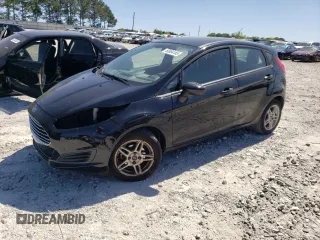 2017 Ford Fiesta SE with VIN 3FADP4EJ5HM101913, listed as a Copart auction lot 50064185 with 105,843 mi miles and Salvage Title. Bid and sale history available at carsss.com. Image 1.