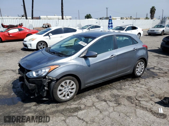 2016 Hyundai Elantra GT with VIN KMHD35LH5GU318038, listed as a Copart auction lot 71094194 with 104,377 mi miles and Salvage Title. Bid and sale history available at carsss.com. Image 1.