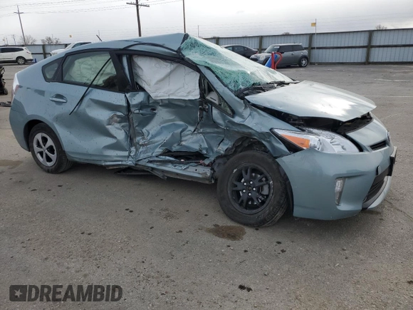 2014 Toyota Prius Four with VIN JTDKN3DUXE1813646, listed as a Copart auction lot 49413175 with 0 mi miles and Salvage Title. Bid and sale history available at carsss.com. Image 4.