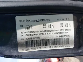 2006 Chrysler 300 with VIN 2C3KA43R66H330998, listed as a IAAI auction lot 41672105 with 168,422 mi miles. Bid and sale history available at carsss.com. Image 9.