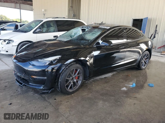 2021 Tesla Model 3 Standard Range Plus with VIN 5YJ3E1EA2MF048564, listed as a Copart auction lot 88754285 with 57,894 mi miles and Non Repairable. Bid and sale history available at DreamBid. Image 1.