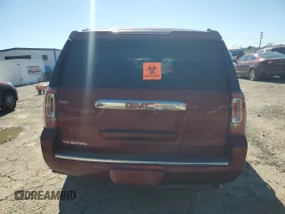 2016 GMC Yukon Denali with VIN 1GKS1CKJ3GR394861, listed as a Copart auction lot 47296535 with 0 mi miles and Salvage Title. Bid and sale history available at carsss.com. Image 6.