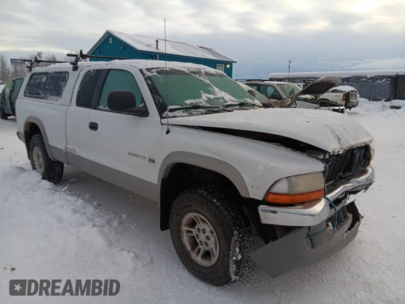 1998 Dodge Dakota SLT with VIN 1B7GG22X0WS597602, listed as a Copart auction lot 84299884 with 187,120 mi miles and Salvage Title. Bid and sale history available at carsss.com. Image 4.