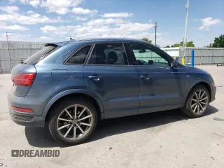 2018 Audi Q3 Premium with VIN WA1BCCFS4JR026621, listed as a Copart auction lot 56717995 with 118,484 mi miles and Salvage title. Bid and sale history available at DreamBid. Image 3.