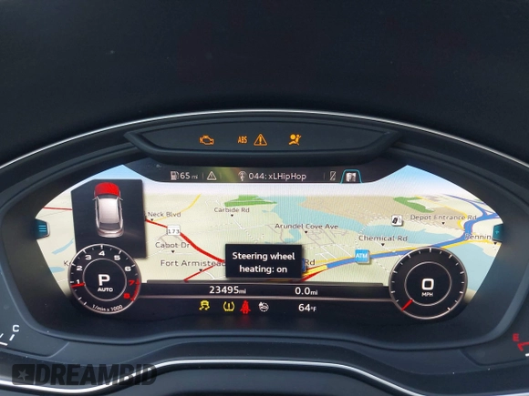 2018 Audi Q5 Premium Plus with VIN WA1BNAFYXJ2197899, listed as a IAAI auction lot 41810152 with 23,495 mi miles. Bid and sale history available at carsss.com. Image 7.