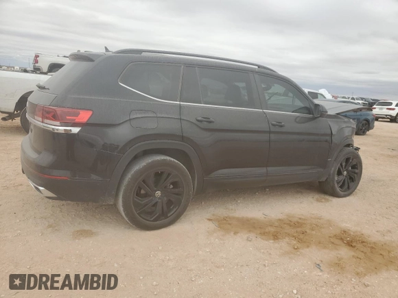 2022 Volkswagen Atlas SE with VIN 1V2JR2CA4NC545102, listed as a Copart auction lot 51954195 with 42,030 mi miles and Clean title. Bid and sale history available at DreamBid. Image 3.