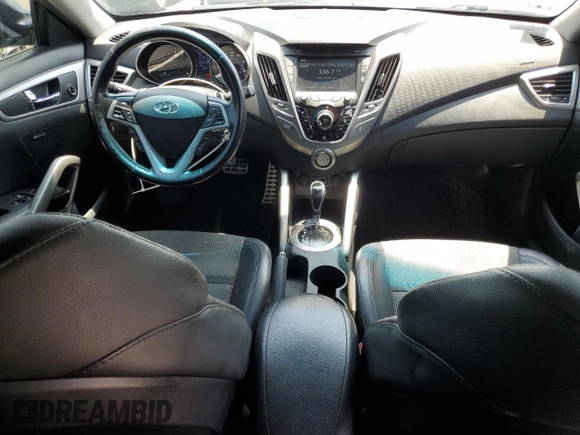 2014 Hyundai Veloster z VIN KMHTC6AD9EU200511, wystawiony jako Copart lot #59934645 z przebiegiem 176 436 mil mil oraz Czysty tytuł • Clean title. Historia ofert i sprzedaży dostępna na DreamBid. Obrazek 8.