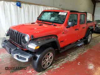 2023 Jeep Gladiator Sport S с VIN 1C6HJTAG5PL521017, выставлен на аукционе Copart как лот 56530235 с пробегом 54 751 миль миль и Чистый • Clean title. История ставок и продаж доступна на DreamBid. Изображение 1.