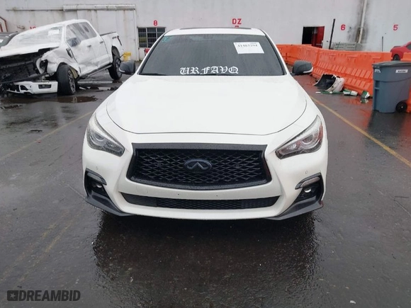 2020 Infiniti Q50 RED SPORT 400 with VIN JN1FV7AP3LM630322, listed as a IAAI auction lot 41483294 with NaN miles. Bid and sale history available at carsss.com. Image 12.