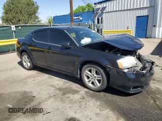 2013 Dodge Avenger SXT with VIN 1C3CDZCGXDN709157, listed as a Copart auction lot 56913975 with 119,260 mi miles and Salvage title. Bid and sale history available at DreamBid. Image 4.