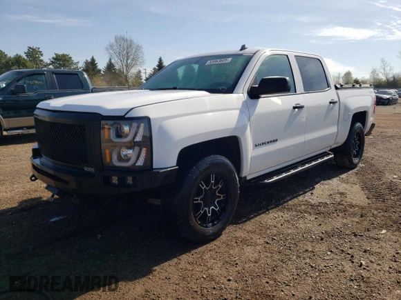 2014 Chevrolet Silverado 1500 LT with VIN 3GCUKREHXEG384709, listed as a Copart auction lot 53863605 with 109,537 mi miles and Salvage Title. Bid and sale history available at DreamBid. Image 1.